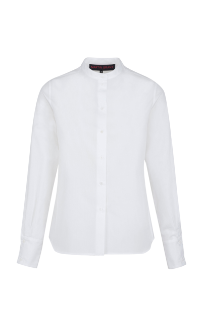 Martin Grant Classic Cut Cotton Shirt In White