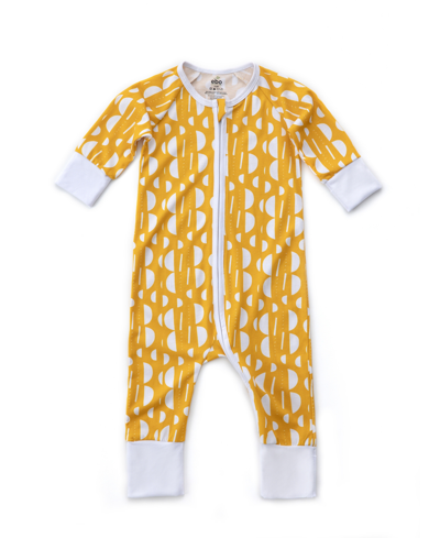 Earth Baby Outfitters Baby Boys Or Baby Girls 2 Way Zippy Romper In Retro-like Half Moon