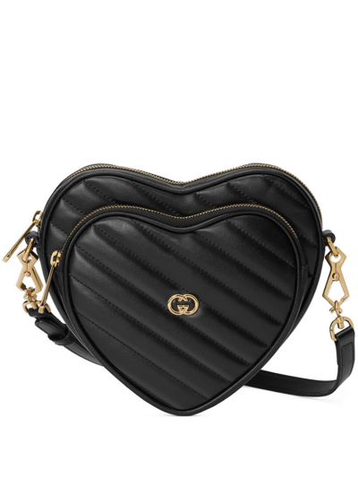 Gucci Black Logo Plaque Shoulder Bag