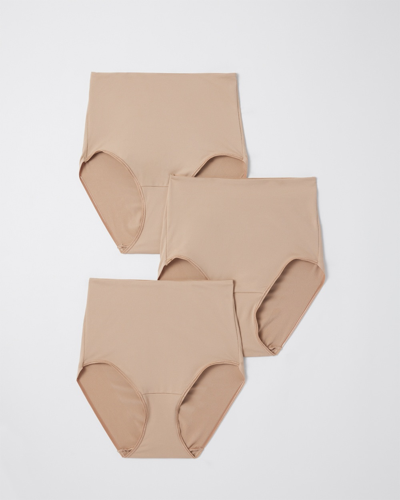 Soma Vanishing Tummy Retro Brief 3 Pack In Nude