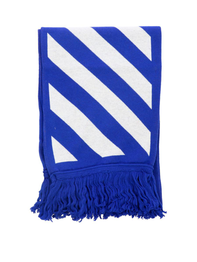 Off-white "arrow" Scarf In Blue