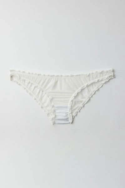 Out From Under Mesh Cheeky Undie In White