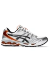 Asics Gel-kayano 14 Sneaker In White/piquant Orange
