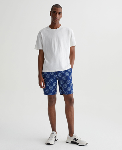 Ag Wanderer Print Chino Shorts In Local Blue Multi
