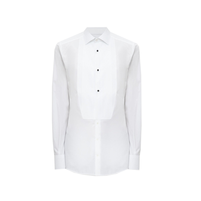 Dolce & Gabbana Cotton And Silk Shirt In White