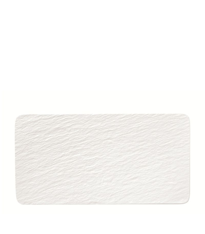 Villeroy & Boch Manufacture Rock Rectangular Serving Plate (35cm) In White