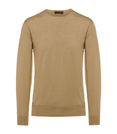 Prada Wool Jumper In Brown