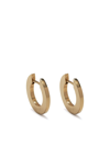 Cadar 18kt Yellow Gold Small Plain Hoop Earrings In Gold
