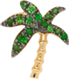 Yvonne Léon 18k Gold Tsavorite Single Earring In 18k Yellow Gold