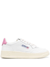 Autry Medalist Low Sneakers In White And Polignac Leather Shoes In White
