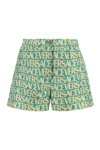 VERSACE PRINTED SILK SHORTS