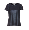 Madison.maison Short-sleve Lamé T-shirt In Blue
