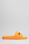 Balenciaga Rubber Pool Slide In Orange