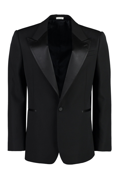 ALEXANDER MCQUEEN SINGLE-BREASTED ONE BUTTON JACKET