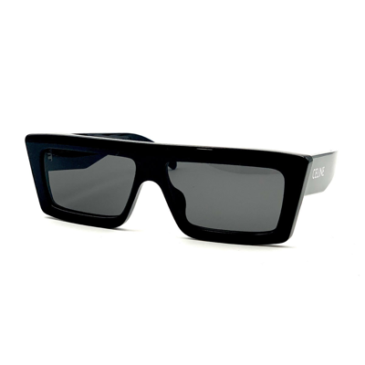 Celine Cl40214u 01a Flat Top Sunglasses In Grey