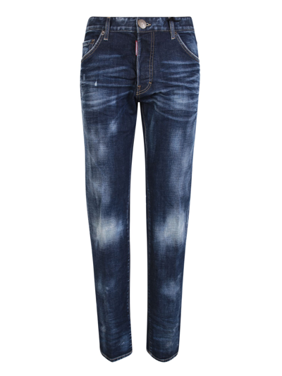 Dsquared2 Dark Blue Faded Jeans