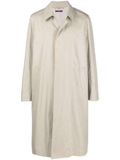 Tom Ford Cotton And Silk-blend Poplin Trench Coat In Neutrals