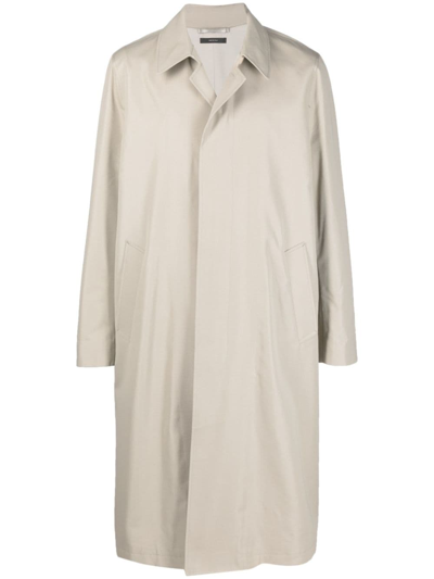 Tom Ford Cotton And Silk-blend Poplin Trench Coat In Jb151 Stone