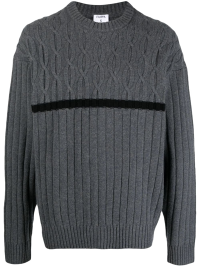 Filippa K Chunky-knit Woo Jumper In Grey