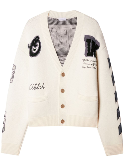 Off-white Cardigan Moon Vars In White