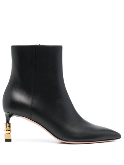 Bally Helena 70mm Leather Boots In Black