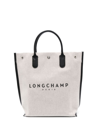 Longchamp Mittelgrosser Essential Shopper Aus Canvas In Neutrals