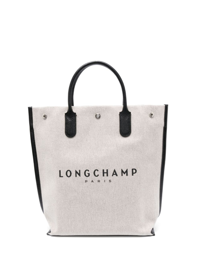 Longchamp Mittelgrosser Essential Shopper Aus Canvas In Neutrals