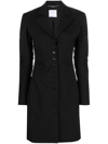 BLUMARINE NOTCHED-LAPEL SINGLE-BREASTED COAT