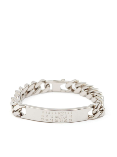 Mm6 Maison Margiela Classic Chain Bracelet In Silber