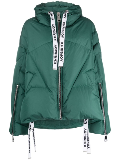 Khrisjoy Kris Iconic Puffer Jacket In Green