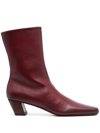 MARSÈLL 45MM SQUARE-TOE LEATHER BOOTS