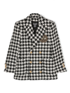 BALMAIN HOUNDSTOOTH-PATTERN DOUBLE-BREASTED BLAZER