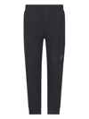 C.p. Company Diagonal Raised Fleece Track Pants In Black