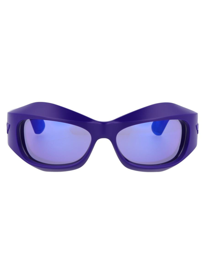 Bottega Veneta Sunglasses In 008 Violet Violet Violet