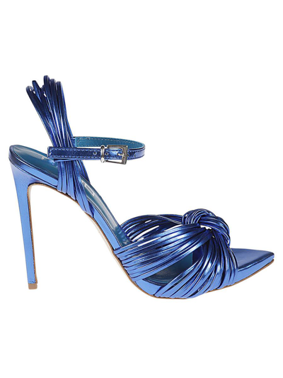 Ncub Aura 37 Laminate Sandals In Blue