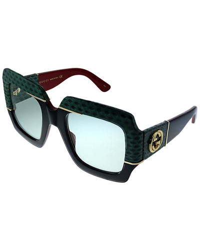 Gucci Women's Square 54mm Sunglasses In Black