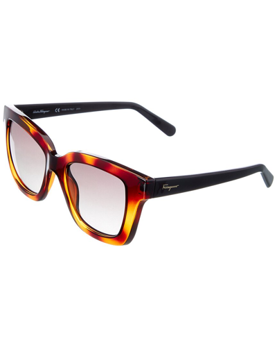 Ferragamo Women's Sf955s 53mm Sunglasses In Brown