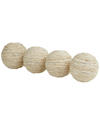 Peyton Lane Set Of 4 Jute Handmade Orbs/vase Fillers In Beige