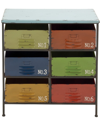 Peyton Lane Industrial Rectangle Multi Colored Met