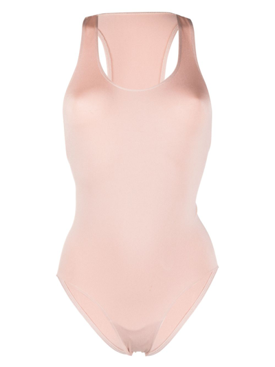 Prism Zealous Racerback Bodysuit In Nude &amp; Neutrals