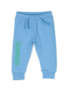 Dsquared2 Logo-print Cotton Track Trousers In Blue