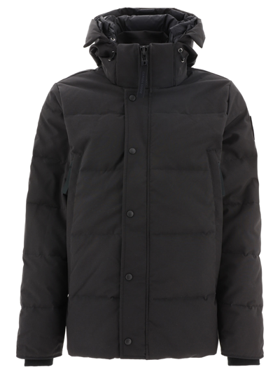 Canada Goose Wyndham No Fur Parka In Black