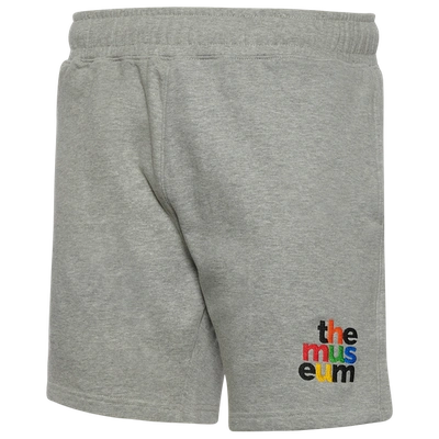 Museum Dc Mens  Fleece Logo Short In Gray