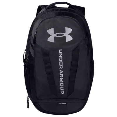 Under Armour Hustle Backpack 5.0 In Black/black/silver