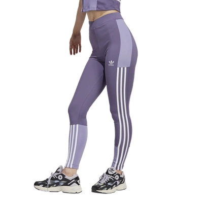 Adidas Originals Womens  Class Of 72 Leggings In Purple/white