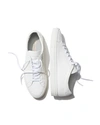 Common Projects Men's Achilles Leather Low-top Sneakers, White In White