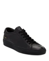 Common Projects Men's Achilles Low-top Sneakers, Black