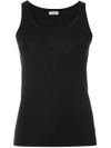 Akris Punto Embellished Scoopneck Knit Tank Top In Black