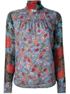 SEE BY CHLOÉ DREAM PRINT NECK TIE BLOUSE,S7AHT24S7A023A12131584