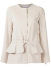 OLYMPIAH OLYMPIAH LACE UP JACKET - NEUTRALS,21700212013307